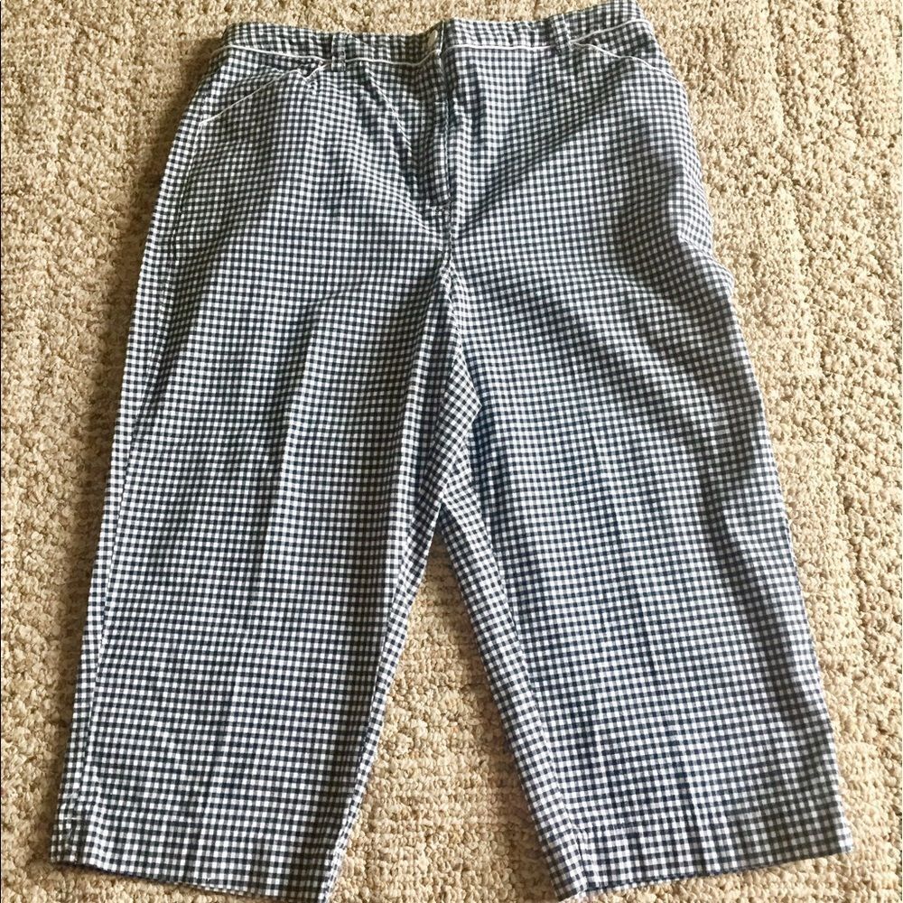 Great checkerboard pants by Karen Scott